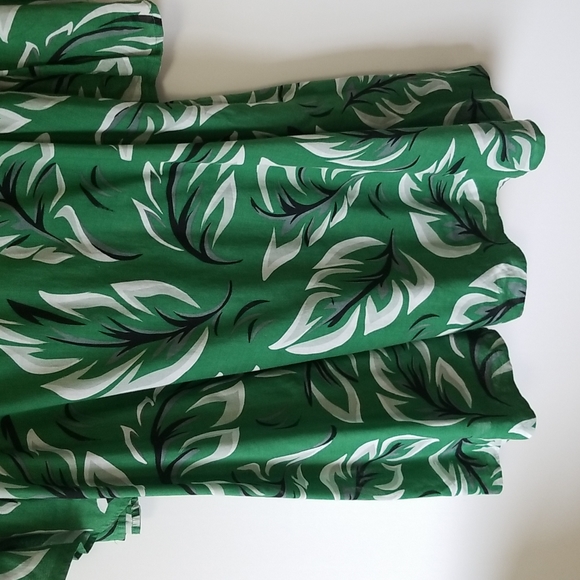 Anthropologie Vanessa Virginia Palm Leaf Dress - Size 4 - Picture 4 of 10